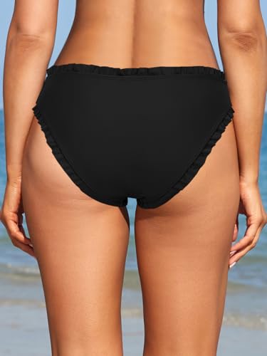 Bas de bikini à volants taille moyenne SHEKINI été