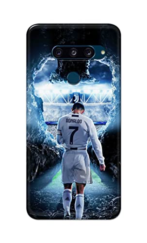 Image of Printed Hard Back Cover Case for LG V40 ThinQ Back Cover (Footbal Legend) -1302