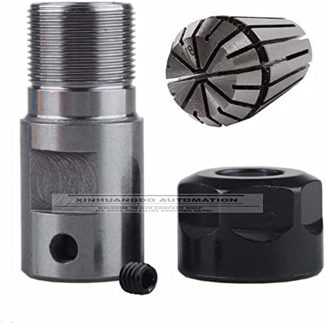 Spindle Machine Tool Clamping Rod ER11 Shaft 6 Motor Lengthened Clamping Knife Engraving Machine Drill Set Take with ER11 Collet - (Hole Diameter: 6mm 3mm Collet)