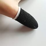 XJXJ Full Touch Screen Game Fingertips Sweat-proof Anti-static Tablet Finger Sleeve Gloves For Gamin