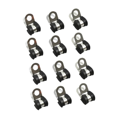 JicSuXi 12x �u���[�L�p�C�v�N�����v�S�����n P �N���b�v�A�P�[�u���N�����v 3/16 �z�[�X���[�v�p�C�v�N�����v�o�C�N�u���[�L�p�C�v�p