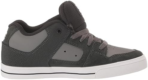 DC Boy's Unisex-Child Pure Mid Skate Shoe, Anthracite/Black, 1 Little Kid | Image 5