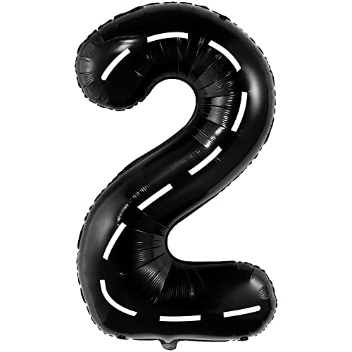 Katchon, Big Two Fast Balloons - 40 Inch, Number 2 Balloon | Two Fast Birthday Decorations | Two Fast Party Decorations, Race Car Birthday Party Supplies | Two Fast Two Curious Birthday Decorations #TOP27