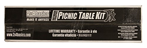 2X4Basics 90182Onlmi Custom Picnic Table Kit, Sand #TOP6