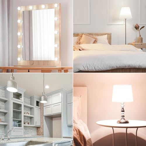 DEGNJU LED Vanity Light Bulbs, 60W Equivalent, Bathroom Light Bulbs 5000K Daylight White, 800 Lumens, G25 Globe Bulb for Makeup Mirror, Round Shape, 7W, 120V, Non-Dimmable, 10 Pack by DEGNJU - Used condition - Image 9