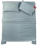 Utopia Bedding Queen Sheet Set – 4 Piece Bed Sheets for Queen Size Bed, Soft and Breathable Microfiber, Includes 1 Fitted Sheet, 1 Flat Sheet and 2 Pillowcases (Heather Grey)