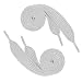Silver Gray Nylon Shoelaces (Fat)