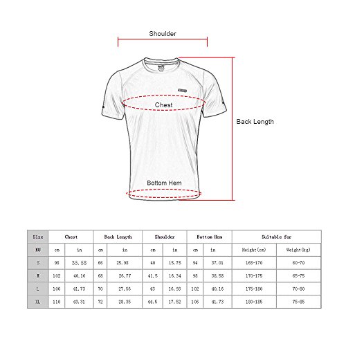 Tomshin T-shirts de secagem rápida de corrida desportiva de ciclismo t-shirts de verão