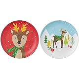 Reindeer Kids Melamine Plate - 10' | Assortment Color