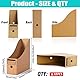 Sinxioer Stehsammler a4 breit, Stehsammler pappe stabil Flaches Bodendesign,stehordner pappe,Rechteck,10 sammelordner A4 mit Etiketten-Ausgezeichneter schreibtisch organizer!