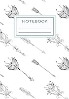 Bullet Notebook - Boho Style Journal with Arrow Design 7x10 1985650649 Book Cover