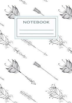 Bullet Notebook - Boho Style Journal with Arrow Design 7x10