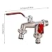 Garden Tools Brass Water Faucet Dual Outlet For Washing Machine Watering Supply Taps Ball Valve Accessory