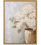 MTFBWY Framed Floral Vintage Wall Art, Hydrangea Wall Decor, Flower Pictures Painting Canvas Prin...