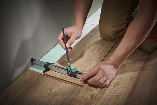 wolfcraft Projekt-Set „Winkel übertragen und Laminat einpassen“ I 8660000 I 2 praktische Helfer für passgenaues Verlegen von Vinyl und Laminat