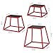 MegaChoice Plyometric Jump Box Set, 12/18/24Inch Heavy Duty Steel Plyo Box, Anti-Slip Jump Trainers Perfect for Home Gym Training