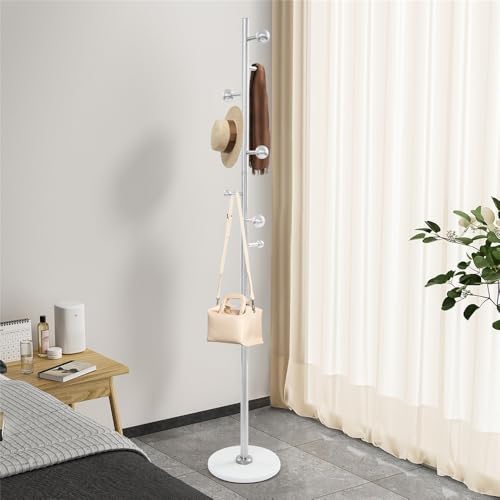 Perchero de pie con base roca de diseño moderno y minimalista 6