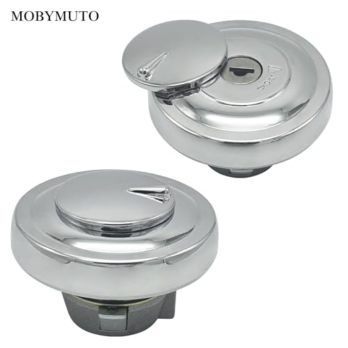 Image of Gas Fuel Tank Cap Gas Locking Cap Lid Cover with 2 Keys for Yamaha SR400 XV1600 XVS125 XVS250 XVS650 XVS950 XVS1100 XVZ1300 XV1700 V-Star Motorcycle Fuel Gas Tank Cap Key kit