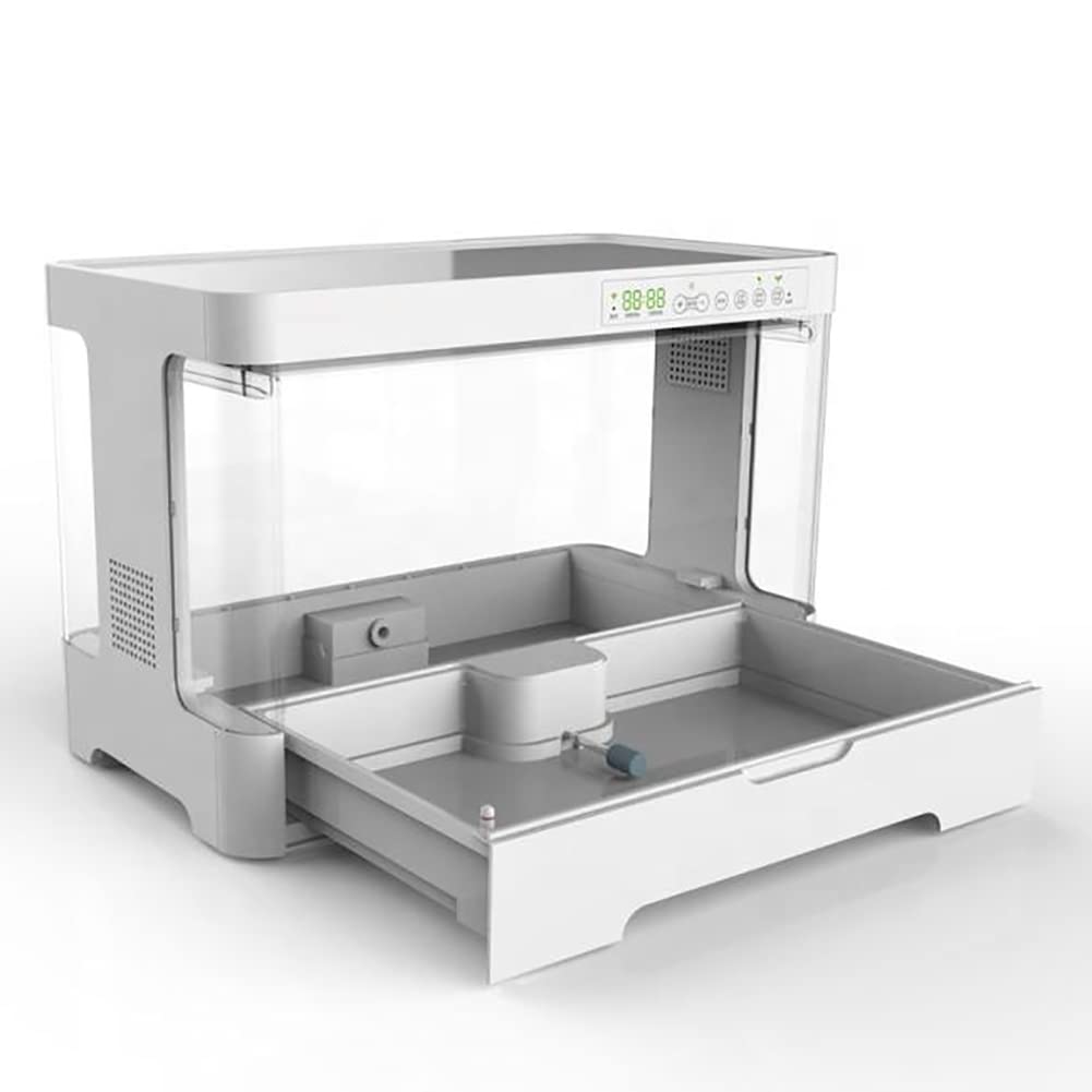 Sistema de cultivo hidropónico, 30 cápsulas, kit de jardín de hierbas para interiores con luz LED de 20 W, temporizador automático, kits de germinación, tanque de agua de 4 l, jardinera inteligente pa