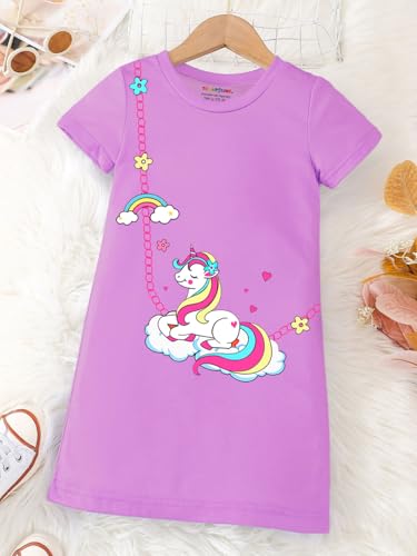 Image of Trampoline Girls Midi Dress Combo | Half Sleeve Cotton Dresses with Fun Prints | Soft & Stylish Everyday Outfits for Kids | Pack of 2