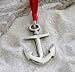 Pewter Anchor Nautical Navy Christian Christmas Ornament and Holiday Decoration