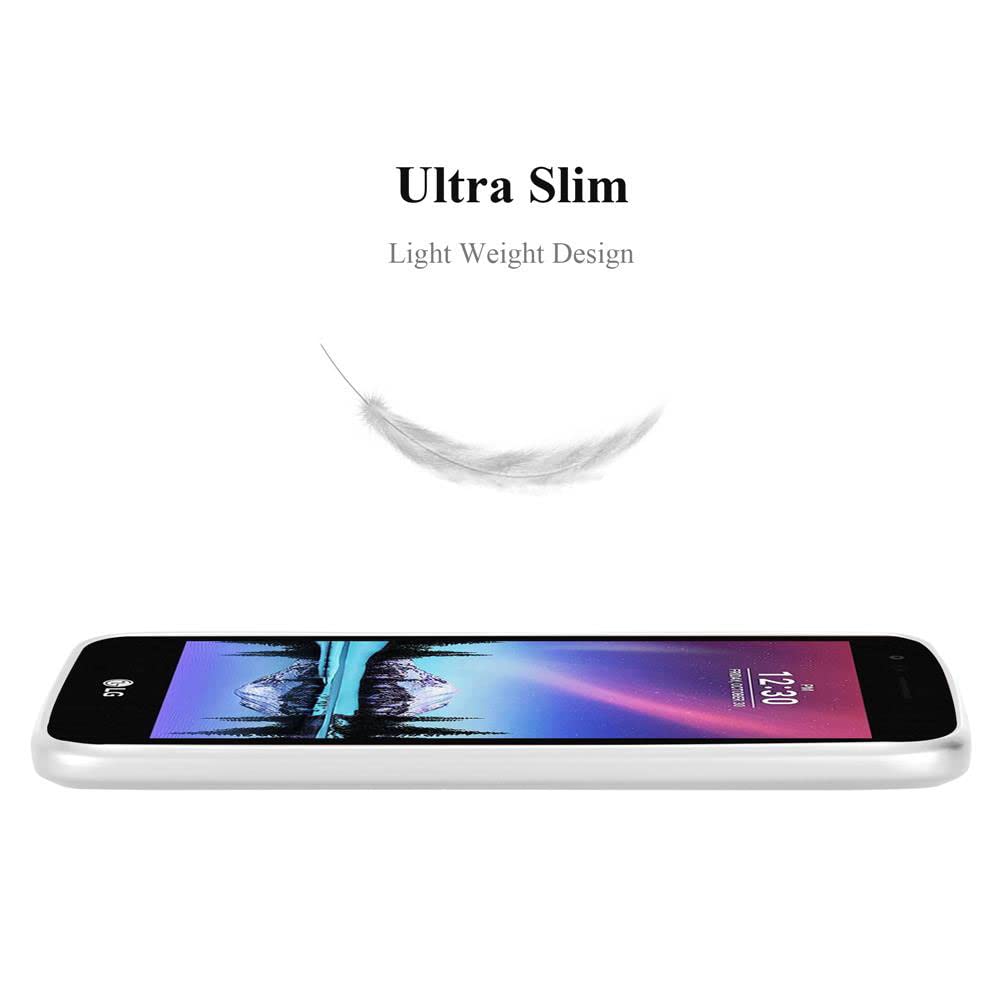 Cadorabo Custodia per LG X SCREEN in ARGENTO METALLO - Rigida Cover