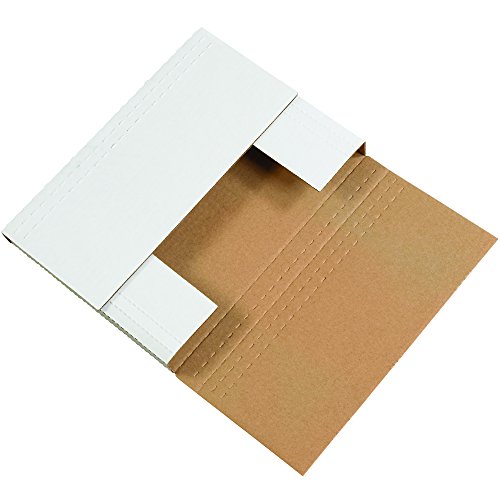 Aviditi M14112BFSK Easy-Fold Mailers, 11.25" Width, 2" Height, 14.25" Length, White (Pack of 9000)