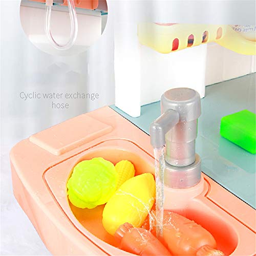 HO-TBO Küche Spielzeugsets, Delights Spielküche, Kinder Küche Spielset, Küche Spielzeug mit realistischen Lichter Kinder… – Bild 3