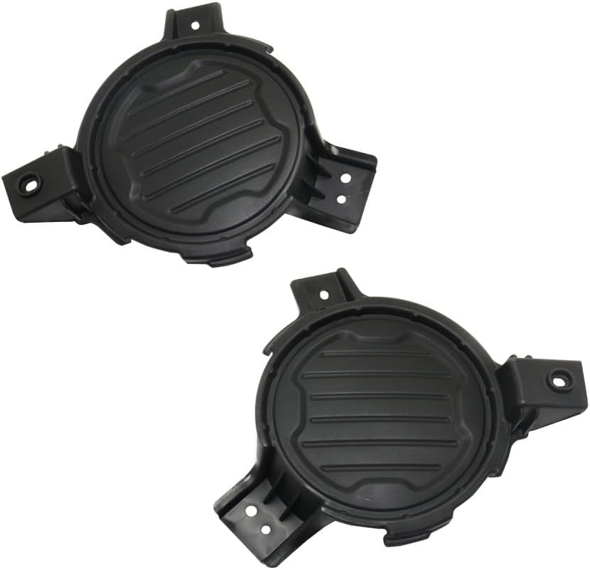 KarParts360 For Kia Soul 2014 2015 2016 Fog Light Cover Driver And Passenger Side | Pair | Front | Textured Black | Replacement For KI1038128, KI1039128 | 86515B2000, 86516B2000