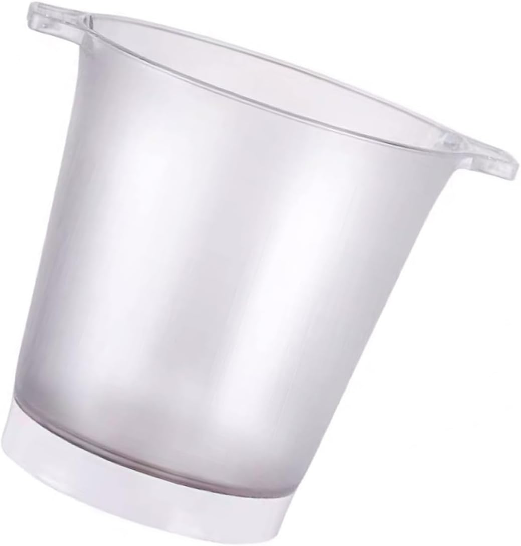 LED Ice Bucket with Double Handles Luminous round Beer Ice Cooler Barrel for Bar and Ktv