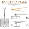 Garneck 4 Sets Wooden Clock Hands Kit 10-Inch DIY Clock Replacement Parts for Home Decor and Repair