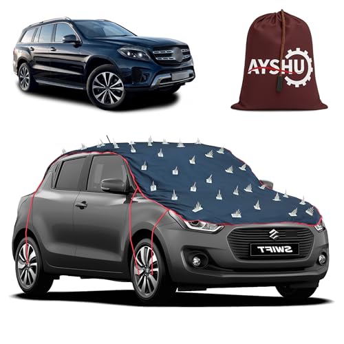 Image of AYSHU Water-Resistant Spike Car Cover for Mercedes Benz GL - Protects from Dogs, Monkeys, Dust, Sunlight & UV - Full Roof Universal Fit