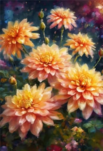 Peinture diamant belle fleur 5D puzzle diamond art 80x110cm