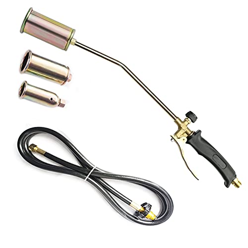 Propane Torch Weed Torch Industrial Heating Torch with 6.56FT Hose and