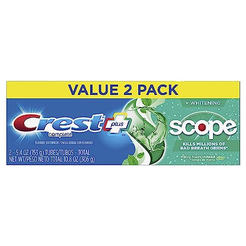 Crest Plus Scope Complete Whitening Toothpaste, Minty Fresh, 5.4 Oz #TOP29