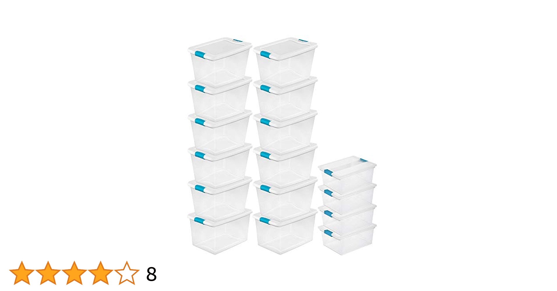 Amazon.co.jp: Sterilite 64クォート ラージ ラッチ 積み重ね
