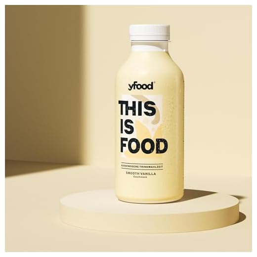 yfood Drink Smooth Vanilla - 12 x 500 ml für unterwegs & stressige Tage - vollwertig & ready-to-drink mit 30g Protein, 26 Vitaminen und Mineralstoffen - inkl. 3 € Pfand
