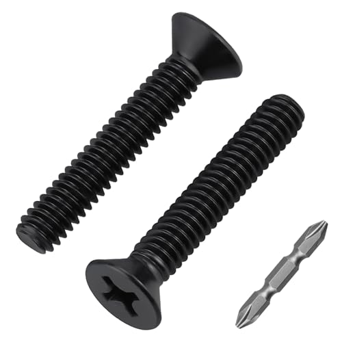 Vis à métaux à tête fraisée cruciforme filetée 6,35mm lot de 25 pour fixation métal et quincaillerie