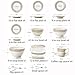 Luxury Tableware Set, Hand-painted Gold-rimmed Coffee Cup, 8-person Dining Table Set, Bone China, Scratch-resistant And Durable, Lead-free Environmentally Friendly Ceramics (4 person suit)