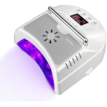 Cordless LED UV Nail Lamp,Professional Uv Llight for Gel Nails,OBEEGOO Nail Dryer for Acrylic Gel,Curling Lamp for Beauty Salon White