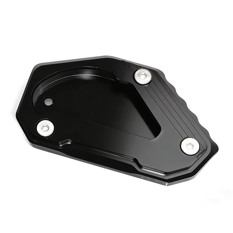 Plaque support béquille latérale noire pour Suzuki V-Strom 650 2004-2024