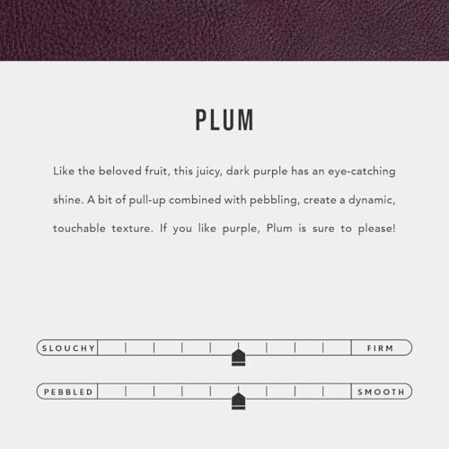Image of Portland Leather Goods Mini Daisy Wallet for Women - Handmade from the Finest Full-Grain Hides - Features Envelope Design with Snap Closure - Plum