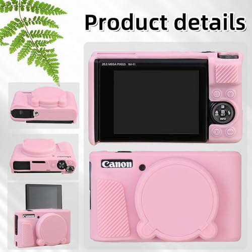 Funda para Cámara Canon PowerShot SX740/SX730 Silicona Rosa miniatura 5