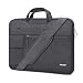 MOSISO Laptop Shoulder Bag Compatible with 13-13.3 Inch MacBook Pro, MacBook Air, Notebook Computer, Protective Polyester Flapover Messenger Briefcase Carrying Handbag Sleeve Case Cover, Space Gray