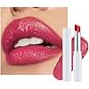 Hot Pink Shimmer Metallic Moisturizing Glow Plumping Lipstick Makeup, Lipstick with Metallic 3D Shine Lightweight Hydrating Formula, Glitter Lip Gloss Stain Long Lasting Waterproof (02#Hot Pink)