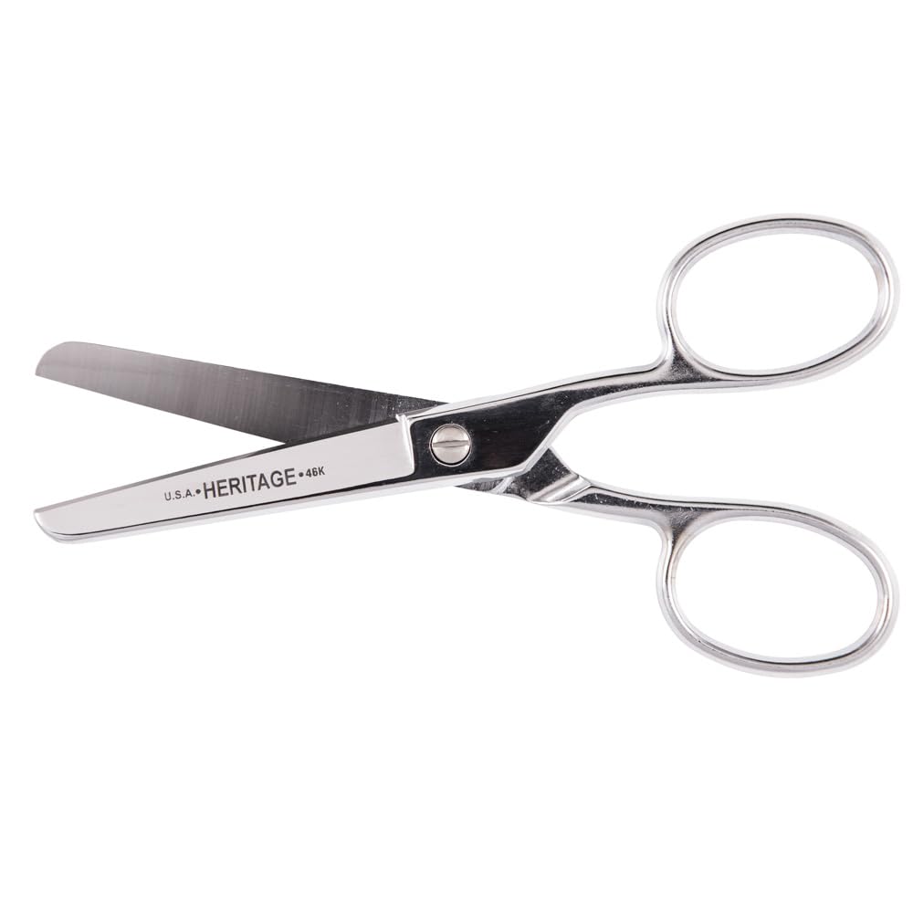 Safety Scissors with Large Rings, 15 cm Klein Tools G46HC, Nickel - Image 2