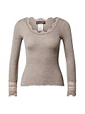 rosamunde leonhardstraße Ton-in-Ton-Nähte Rosemunde Longsleeve L Brown-Melange