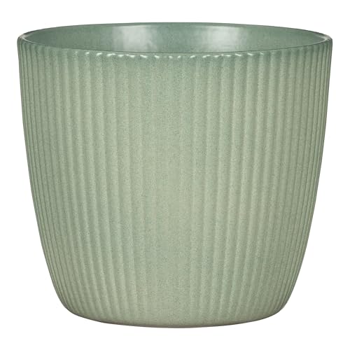 Scheurich Aura, Blumentopf aus Keramik, Farbe: Jade, 27,5 cm Durchmesser, 24,5 cm hoch, 10,32 l Vol.