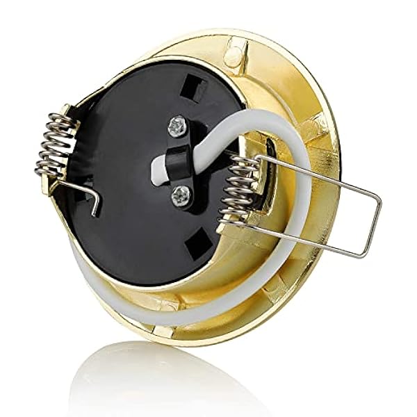 Sweet Led 6 focos empotrables planos de metall, 3,5 W, 330 lúmenes, 3000 K, color blanco cálido, 65 mm, dimensiones de las luces empotradas, diámetro de 75 mm, profundidad de montaje: 28 mm 230 V