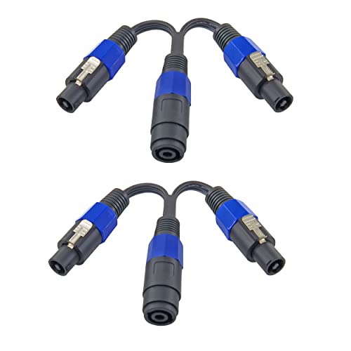 Cable Adaptador Speakon WJSTN 2 polos 2 pack
